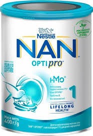 Nestle nan 1 optipro суха мол.суміш з народження м/б 400г